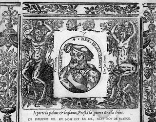 Philip IV, the Fair, portrait engraved in medallion