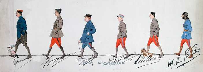 Pilots of the Squadron “The Storks” during the First War. Paris. Museum of the Two World Wars