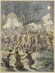 Pilou, traditional Kanak dance, New Caledonia