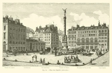 Place du Chatelet, 1820-1855