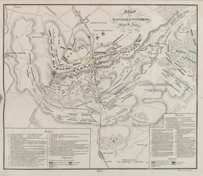 Plan of the Battle of Waterloo, Mont St Jean