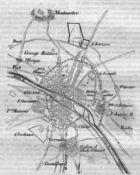 Plan of Paris under Charles V