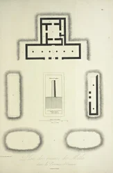 Plan of the Ruins of Mitla in the Province of Oaxaca, Illustration from 