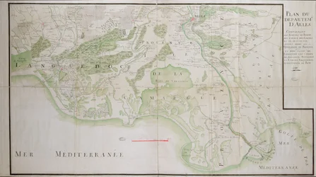 Plan of the departments of Arles