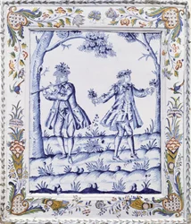Plaque depicting a scene from The Magic Flute