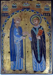 Plaque of the Major Altar of the Abbey of Grandmont Representing Saint Stephen of Muret