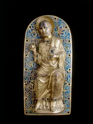 Plaque with Saint Marziale by Limosina manufacture