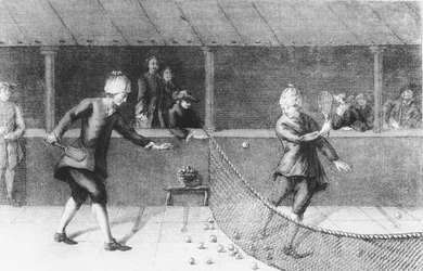 Playing Jeu de Paume in Paris