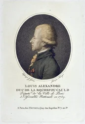 Portrait of Louis Alexandre de la Rochefoucauld, Duke of Enville (D