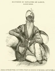 Portrait of Randjit-Singh, King of Lahore