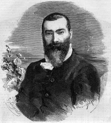 Portrait of Alphonse Karr, French novelist and playwright