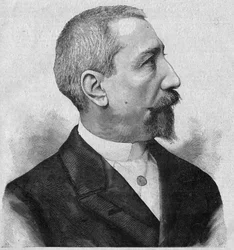 Portrait of Anatole France (1844-1924), French novelist and poet, member of the Academy Francaise