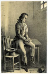 Portrait of Antoine Barnave (1761-1793), French revolutionary imprisoned. - in 