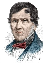 Portrait of Antoine Becquerel, French physicist. Engraving in Le Monde Illustré n°1086 of February 2