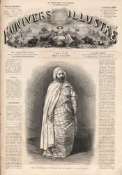 Portrait of Ben Mahi Ed Din Abd El Kader (1808-1883), Amir of Mascara, military and religious leader