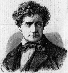 Portrait of Brigham Young (1801-1877), American politician and leader of the Mormons. Engraving in “Le Monde Illustré” no. 39 of January 9