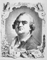 Portrait of Cagliostro, copy of an illustration from Histoire de la Magie by Paul Christian, used in a History of Magic, published late 19th century