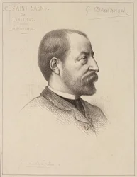 Portrait of Camille Saint-Saens (1835-1921)