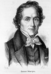 Portrait of Casimir Delavigne, French Poet and Playwright (1793-1843)