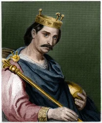Portrait of Charles II the Bald (823-877), King of France - in 