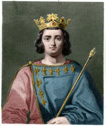 Portrait of Charles IV the Bel (1294-1328), King of France - in 