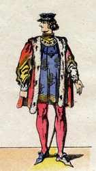 Portrait of Charles VI of France, Known as Charles the Beloved.