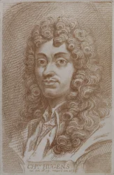 Portrait of Christian Huygen from Histoire des Mathematiciens by Alexandre Saverien
