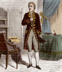 Portrait of Claude Louis, Count Berthollet, French chemist. Engraving in 