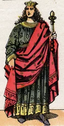 Portrait of Clotaire II, King of Neustria and King of the Franks