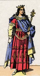 Portrait of Clovis III, King of the Franks.