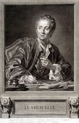 Portrait of Diderot from the Encyclopedia of Diderot and Alembert