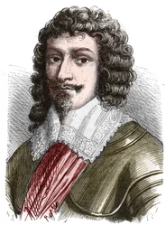 Portrait of Duke Henry II of Montmorency. Engraving from the end of the 19th century