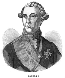 Portrait of Francois Claude Amour, Marquis de Bouille (1739-1800), French general. Engraving in Les Illustrations De L