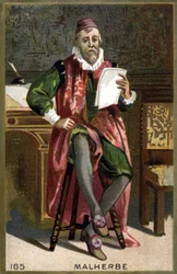 Portrait of François de Malherbe (1555-1628). 19th century chromolithography