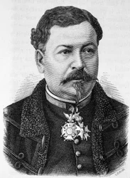 Portrait of General Jean Auguste Margueritte (1823-1870, died at the Battle of Sedan), father of Paul and Victor Margueritte - in “L