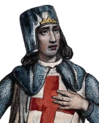 Portrait of Geoffrey of Villehardouin (1150-1228), French historian and knight
