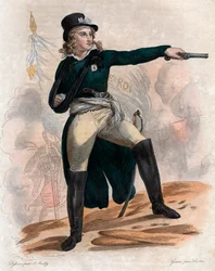 Portrait of Henri du Vergier, comte de La Rochejaquelein (1772-1794), general of the Royalist Vendean insurrection during the French Revolution