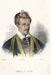 Portrait of Henry III (1551 - 1589), King of France (with an earring)