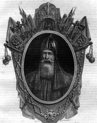 Portrait of Igor Duke of the Russians, Varangian prince, sovereign of the “Rus” of Kiev from 912 to 945. Engraving in “Histoire des Papes-Rois-Queen and Emperors through the centuries” by Maurice Lachatre