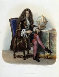 Portrait of Jean Francois Regnard, French writer and playwright (1655-1709) - in 
