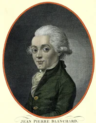 Portrait of Jean Pierre Blanchard (1753-1809), French aeronaut