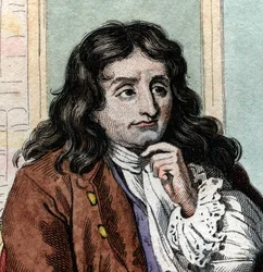Portrait of Jean de La Fontaine, French fabulist and poet