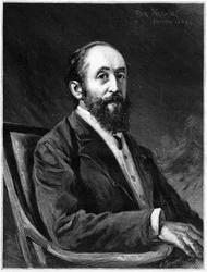 Portrait of Jules Claretie (1840-1913), French novelist and member of the French academy