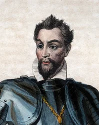 Portrait of Louis I de Bourbon, Prince of Conde (1530-1569), Huguenot leader and general