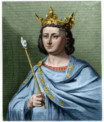 Portrait of Louis X le Hutin (1289 - 1316), King of France - in 
