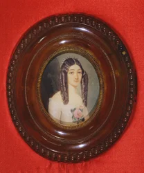 Portrait of Marie Duplessis (1824-1847) also known as La Dame aux Camelias, 1847