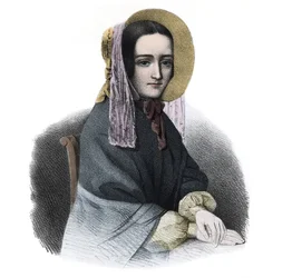 Portrait of Marie Fortunee Capelle, Marie Lafarge (Madame) (1816-1852) French criminal - engraving of the 19th century