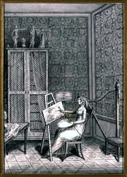 Portrait of Mme. Marie-Anne-Marguerite Gerard in her Studio, c.1790