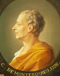 Portrait of Montesquieu (1689 - 1755) in Medallion