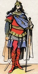 Portrait of Pepin the Young or Herstal (ca. 653-714)